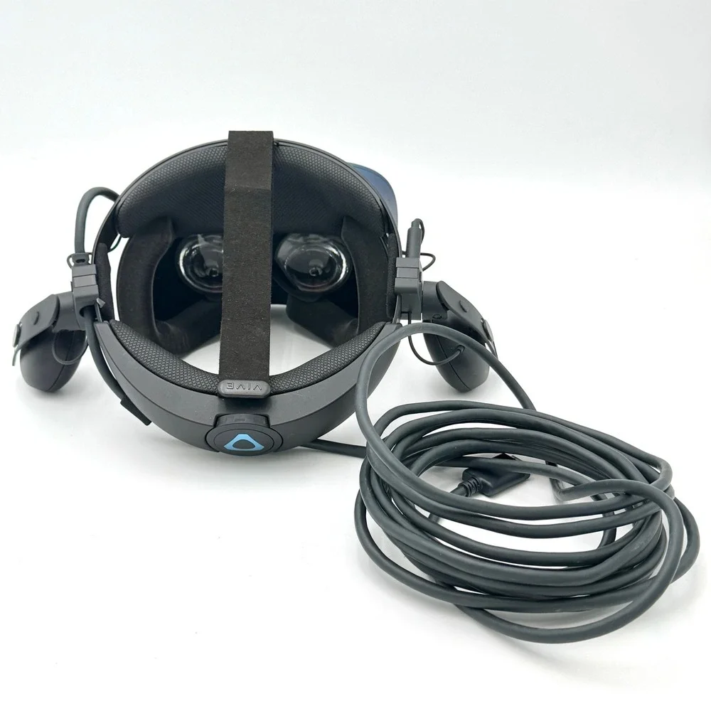 HTC Vive Pro VR Headset Blue PC Virtual Reality Headset and Controllers